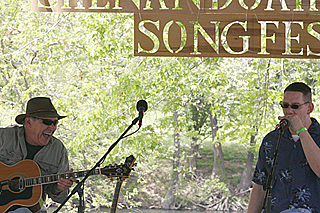 Dan Gage with Pops Walker, Louray, VA